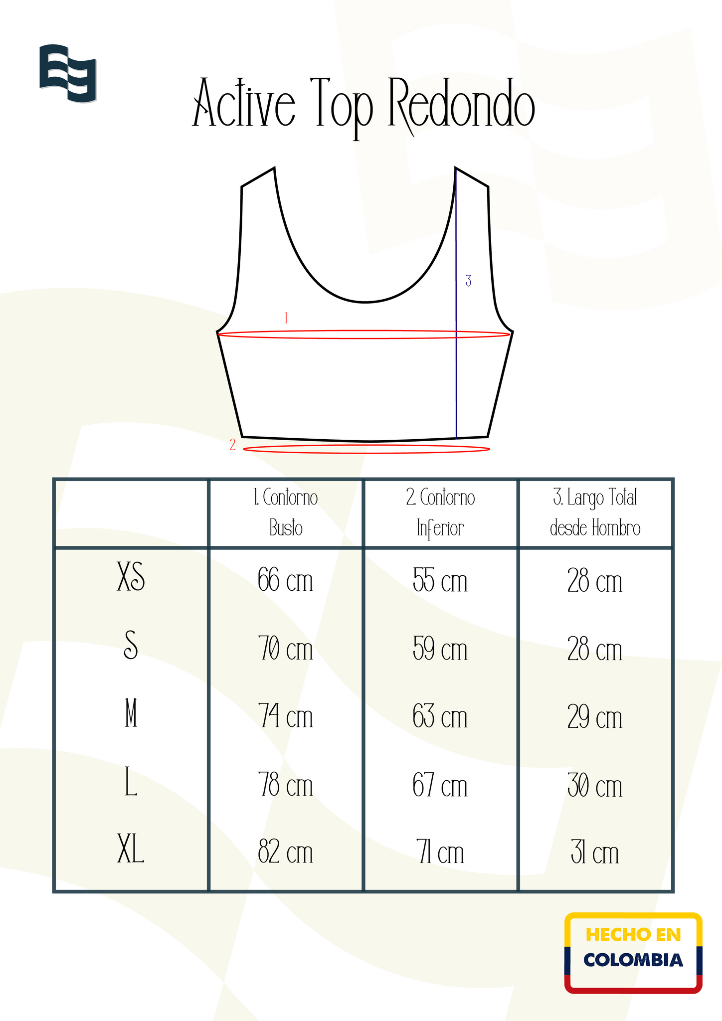 Active Top Redondo Negro