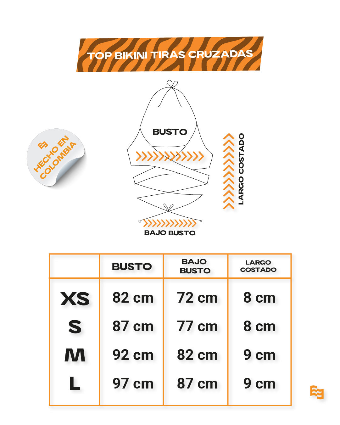 Top Bikini Tiras Cruzadas Leo Rosa