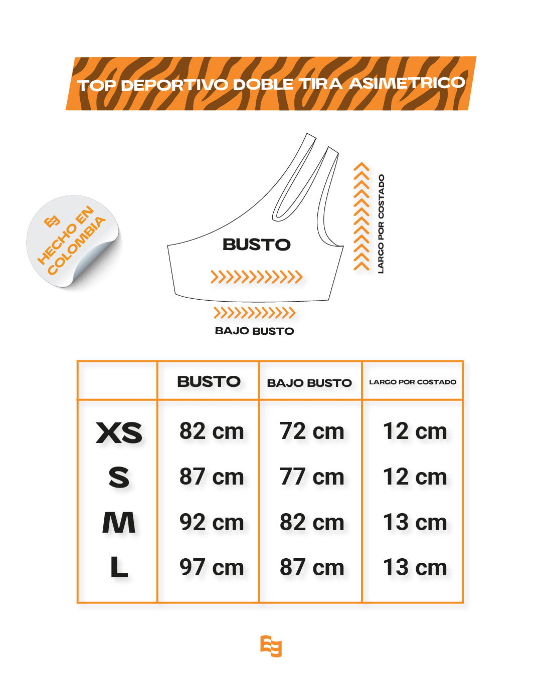 Top Deportivo Doble Tira Asimétrico Zebra White
